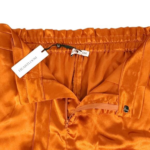 Heartloom Satin Wide Leg Pants Tie Waist - Picture 7 of 13